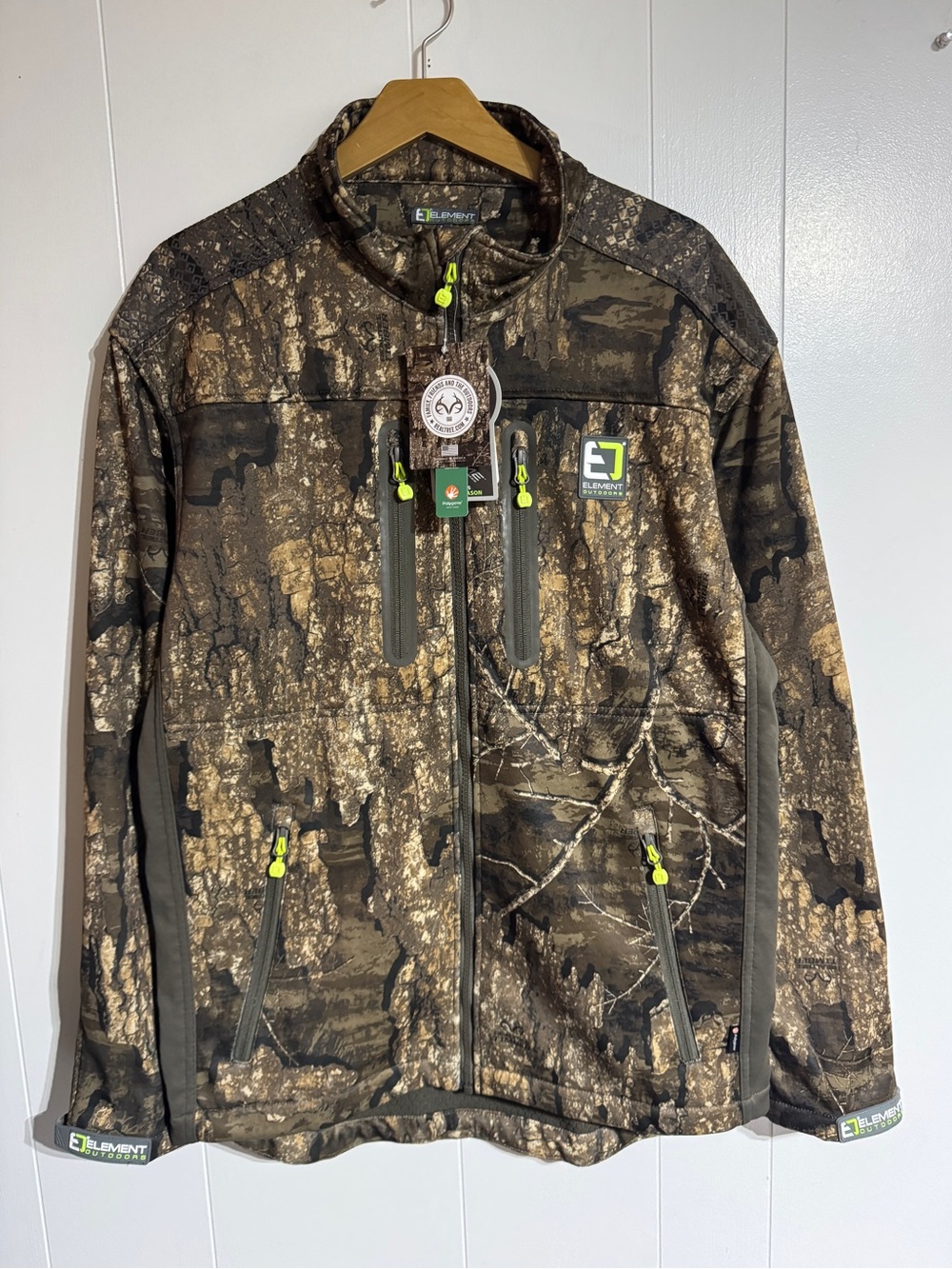 Element Outdoors Prime Series Light/Mid Full Zip Jacket Realtree Timber Large